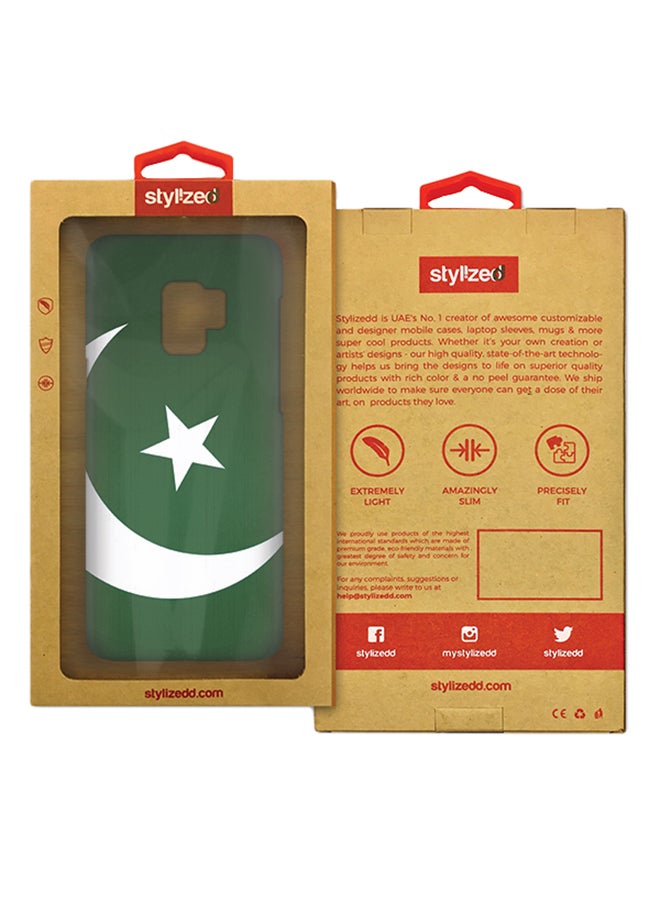 ستايلايزد غطاء محكم رفيع بمظهر غير لامع لهاتف سامسونج جالاكسي S9 علم باكستان - Image 2