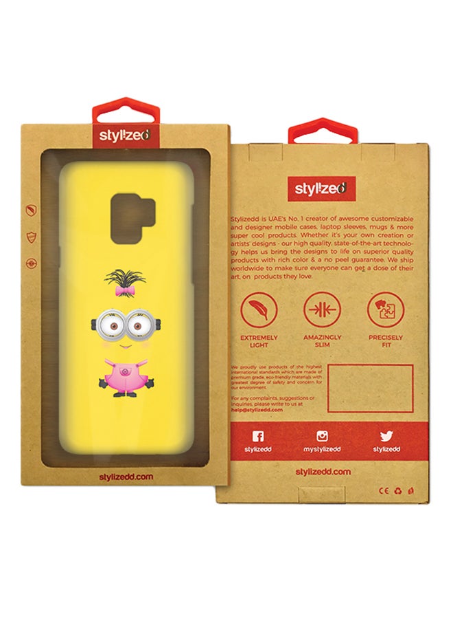 Stylizedd Slim Snap Matte Finish Case Cover For Samsung Galaxy S9 Girly Minion 2 - Image 2