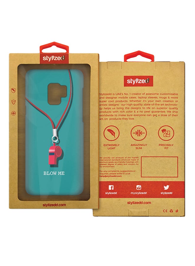 ستايلايزد غطاء محكم رفيع بمظهر غير لامع لهاتف سامسونج جالاكسي S9 بلو مي - Image 2