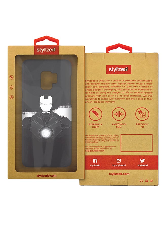 Stylizedd Slim Snap Matte Finish Case Cover For Samsung Galaxy S9 Iron Man Beam - Image 2