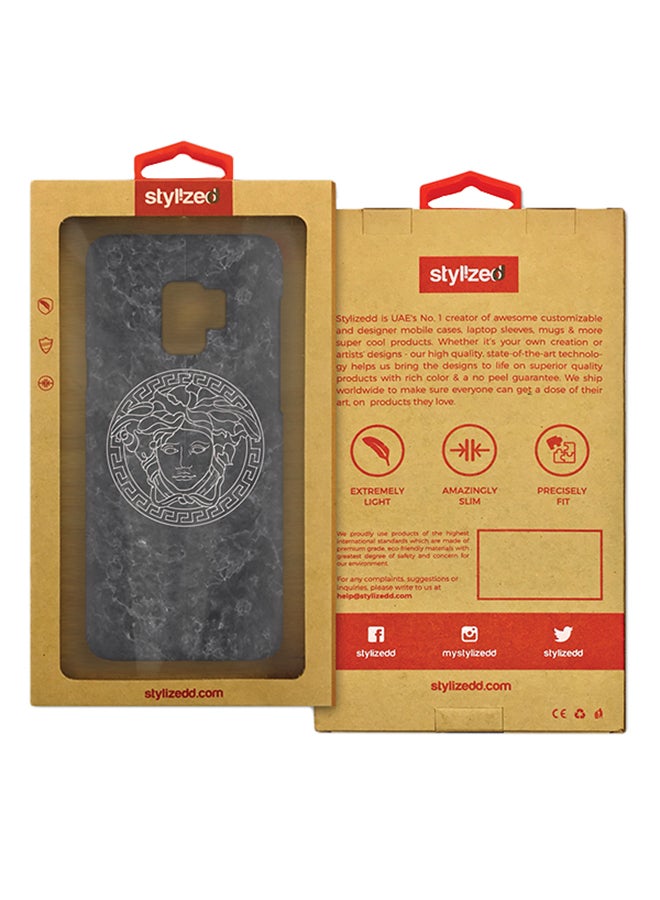 Stylizedd Slim Snap Matte Finish Case Cover For Samsung Galaxy S9 Face Of Marble - Image 2