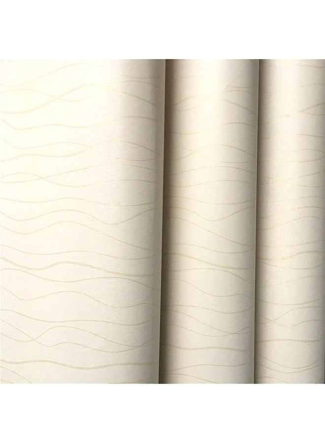 Self-Adhesive Cupboard Door Wallpaper Beige 45x100centimeter 