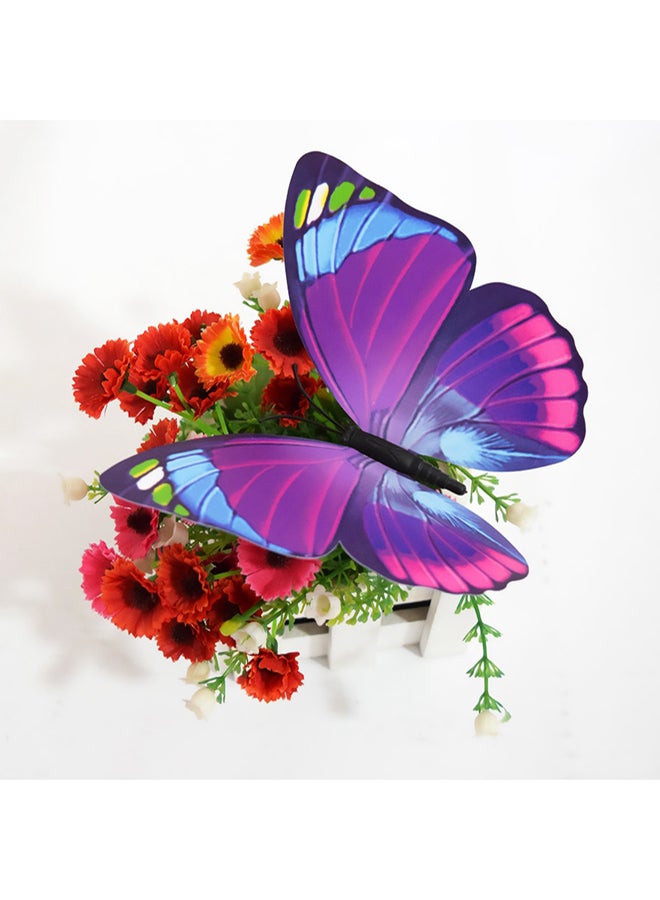 3D Butterfly Decorative Wall Sticker Purple 15centimeter - Image 3