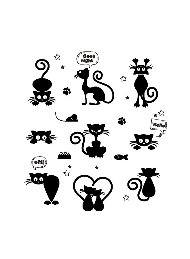 DIY Cat Switch Sticker Black 25x70centimeter - Image 1