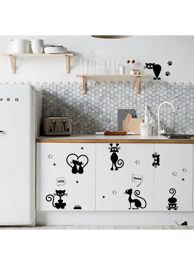 DIY Cat Switch Sticker Black 25x70centimeter - Image 2