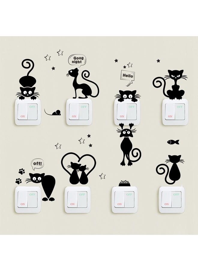 DIY Cat Switch Sticker Black 25x70centimeter - Image 3