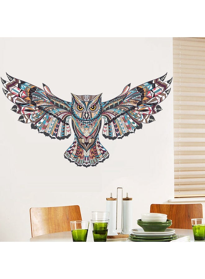 ملصق جداري مزخرف بشكل بومة متعدد الألوان 45x60Ø³Ù†ØªÙŠÙ…ØªØ± - Image 3