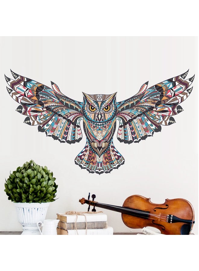 ملصق جداري مزخرف بشكل بومة متعدد الألوان 45x60Ø³Ù†ØªÙŠÙ…ØªØ± - Image 4