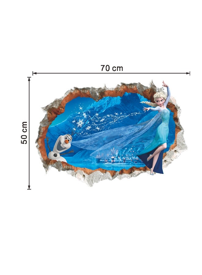 ملصق جداري لشخصية كوين إلسا من فيلم Frozen أزرق 50x70Ø³Ù†ØªÙŠÙ…ØªØ± - Image 1