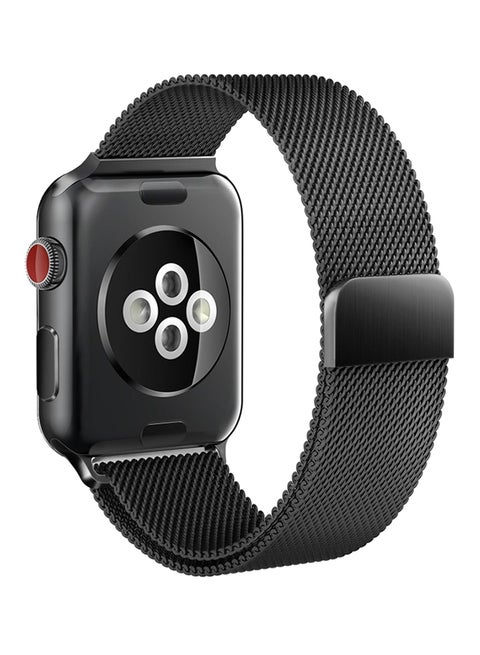 Replacement Band For Apple Watch Series 3/2/1/Nike Plus 42mm Black