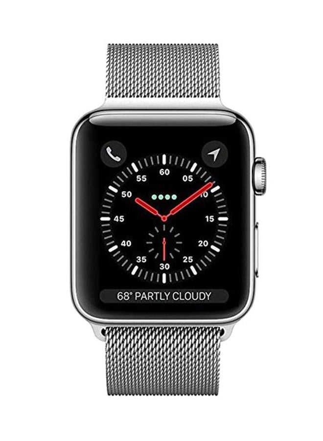 Generic - Magnetic Closure Milanese Mesh Loop Stainless Steel Replacement Band For Apple Watch Series 1/2/3 Silver - Image 1