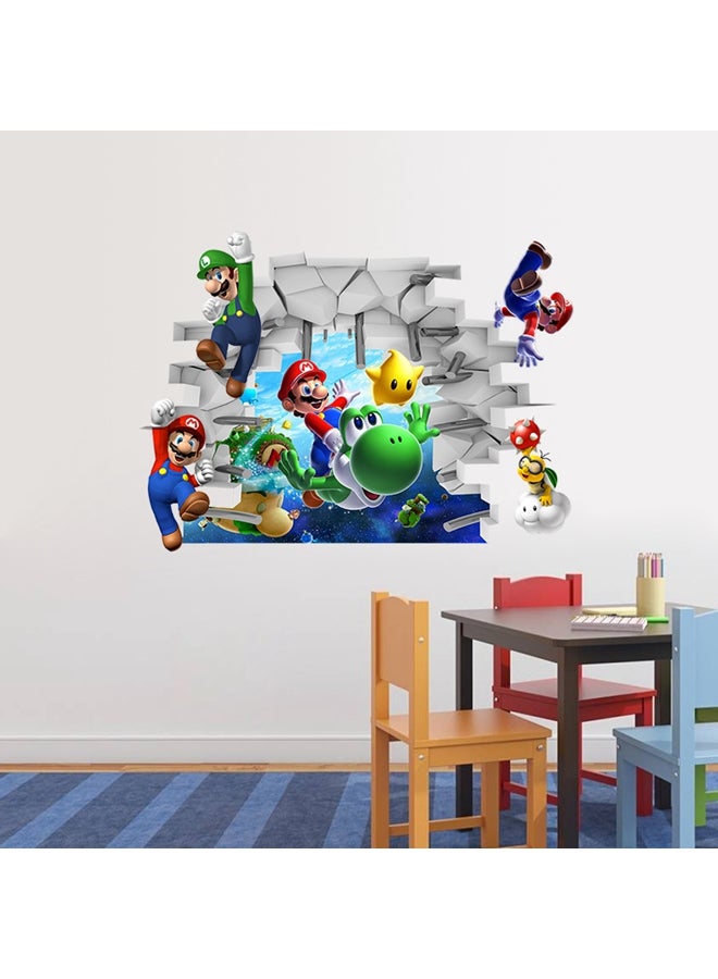 Super Mario Bros Wall Sticker Multicolour 65x48centimeter - Image 2