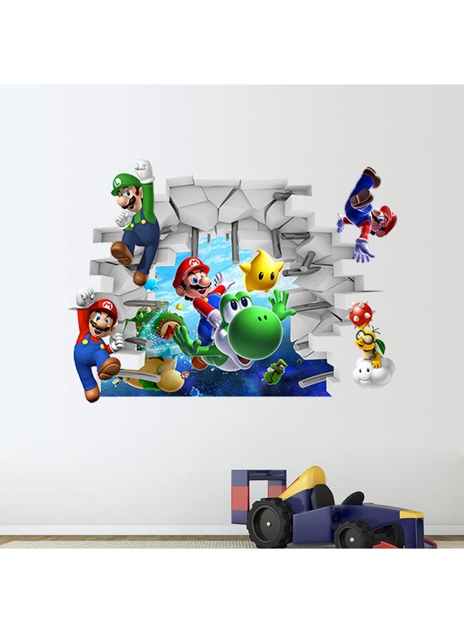 Super Mario Bros Wall Sticker Multicolour 65x48centimeter - Image 1