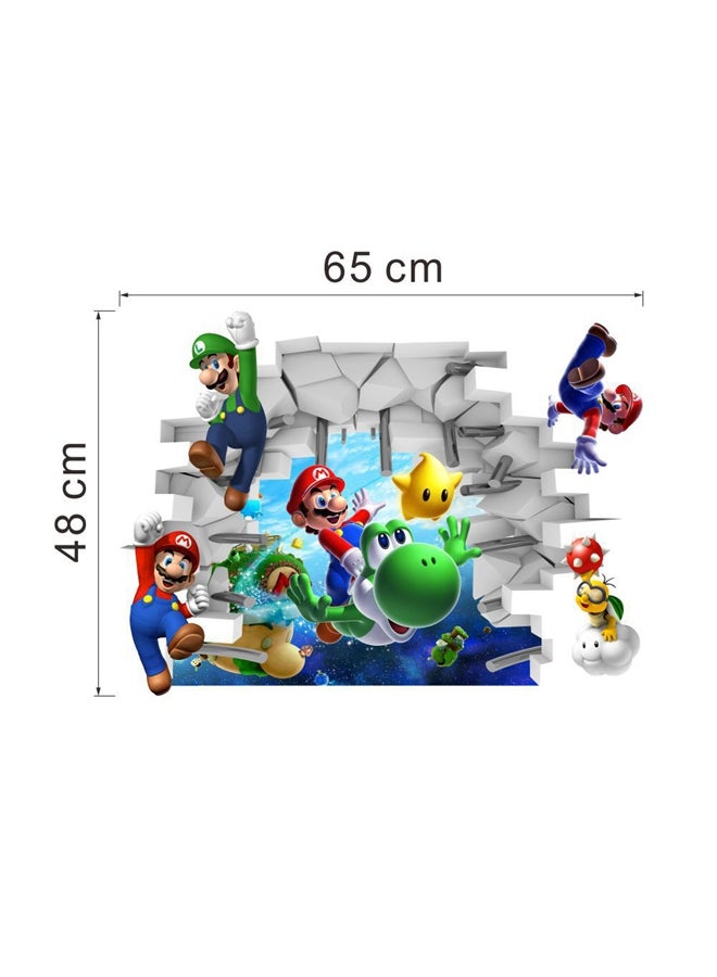 Super Mario Bros Wall Sticker Multicolour 65x48centimeter - Image 5