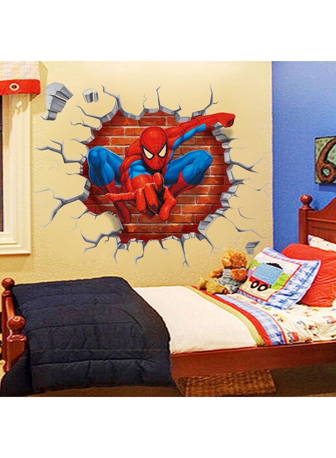 ملصق جداري ثلاثي الأبعاد لشخصية الرجل العنكبوت أحمر/أزرق 45x50Ø³Ù†ØªÙŠÙ…ØªØ± - Image 2