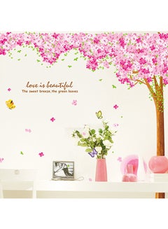 Cherry Blossom Tree Wall Sticker Pink/Brown/Green 90x60cm