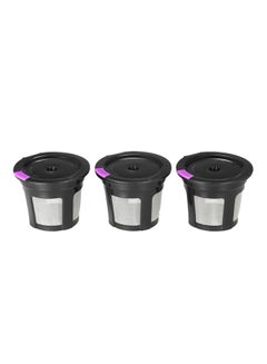 فلتر K-Cup القابل لإعادة الاستخدام مكون من 3 قطع أسود/أزرق/أبيض 4.2x3.5x5.3Ø³Ù†ØªÙŠÙ…ØªØ±