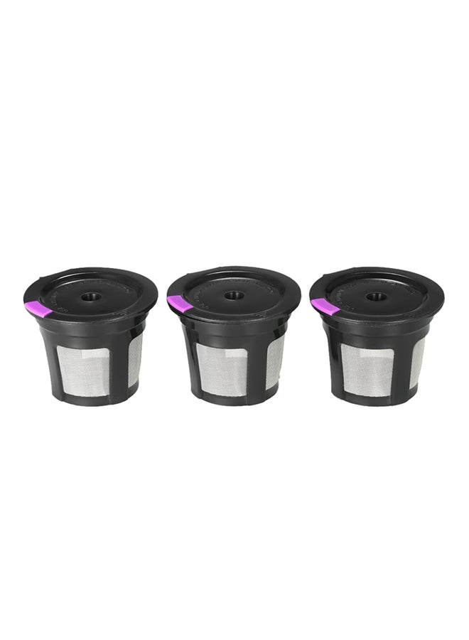 إسونماس - فلتر K-Cup القابل لإعادة الاستخدام مكون من 3 قطع أسود/أزرق/أبيض 4.2x3.5x5.3Ø³Ù†ØªÙŠÙ…ØªØ± - Image 1