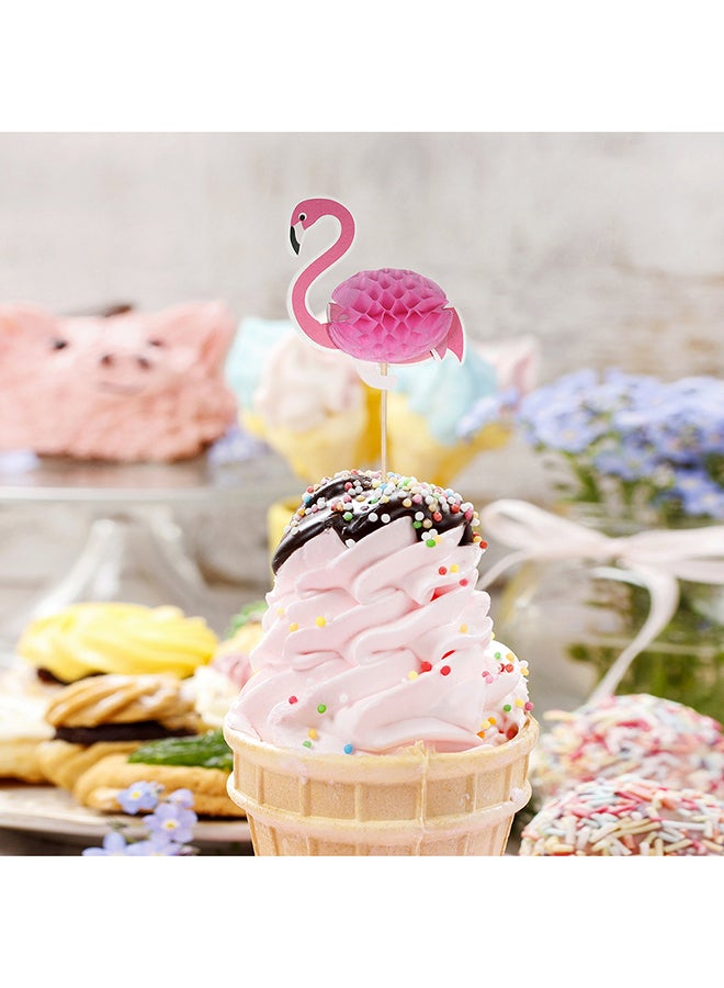 esonmus 50-Piece 3D Flamingo Cake Picks 11.5centimeter - Image 3