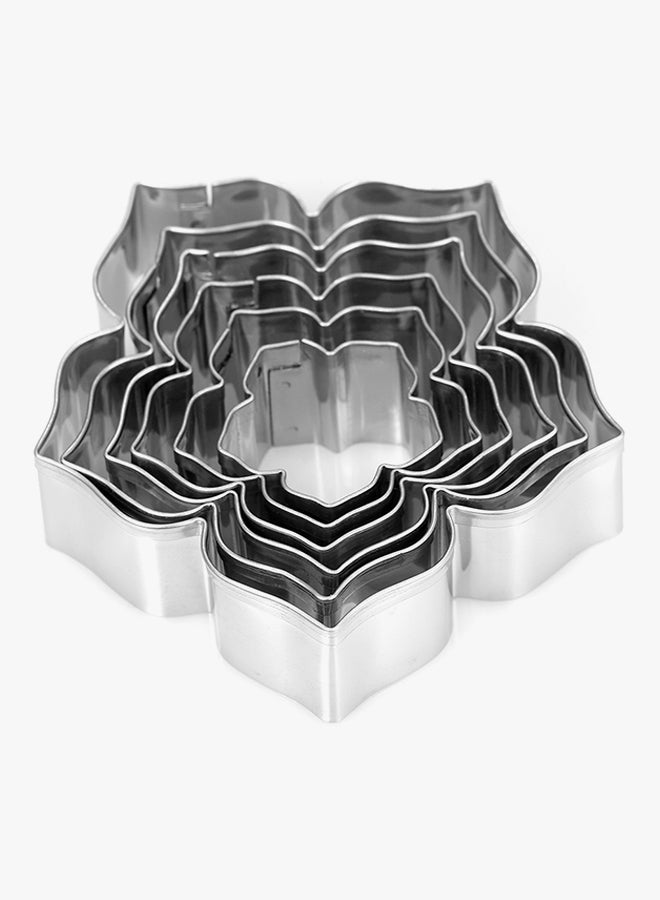 ANSELF 6-Piece Morning Glory Cookie Cutter Set Silver - Image 2