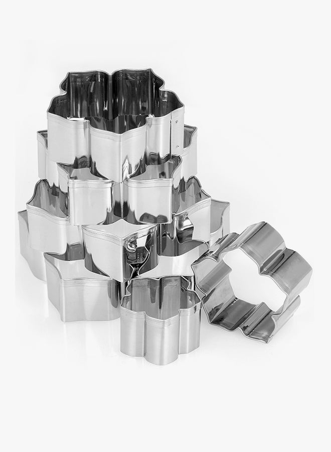 ANSELF 6-Piece Morning Glory Cookie Cutter Set Silver - Image 3