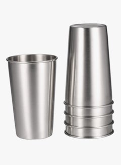 ANSELF 5-Piece Tumbler Set Silver 8.5x13.3x6.3cm  - Image 2