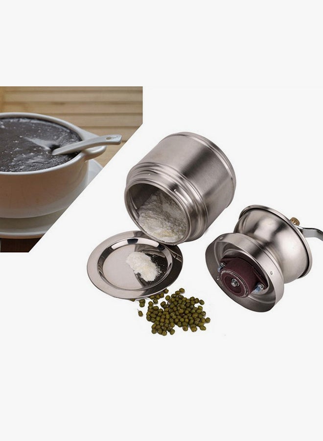 ANSELF Manual Coffee Grinder Silver/Beige - Image 2