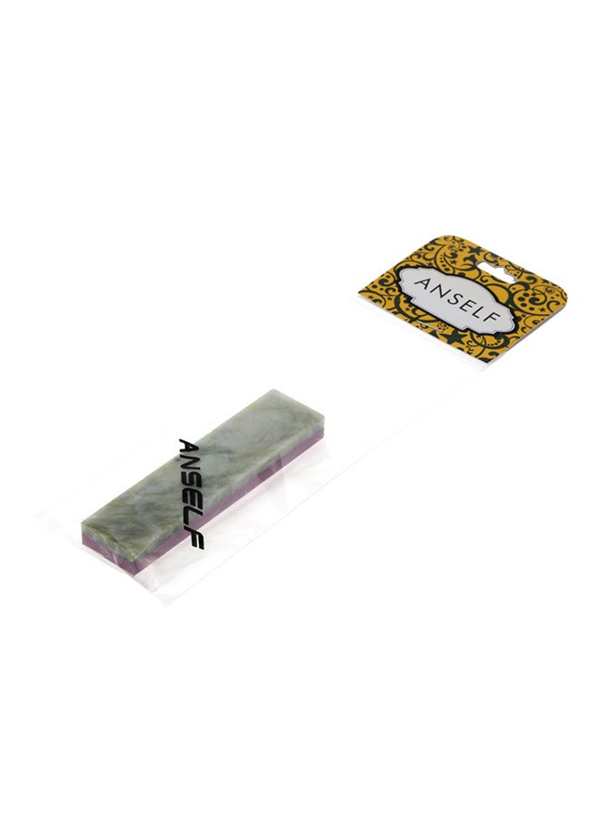 ANSELF Double Sided Knife Sharpening Stone Pink/White/Green 100x25x10mm