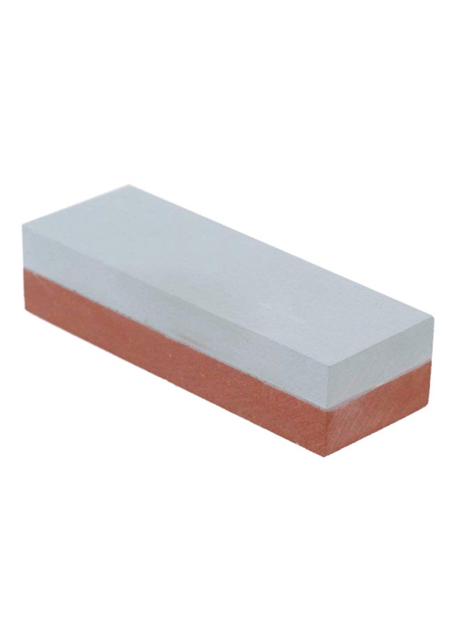 ANSELF Double Sided Knife Sharpening Stone White/Orange 100x35x22mm - Image 1