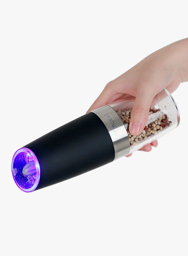 homgeek Automatic LED Pepper Grinder Black 20.2x6.3centimeter  - Image 3
