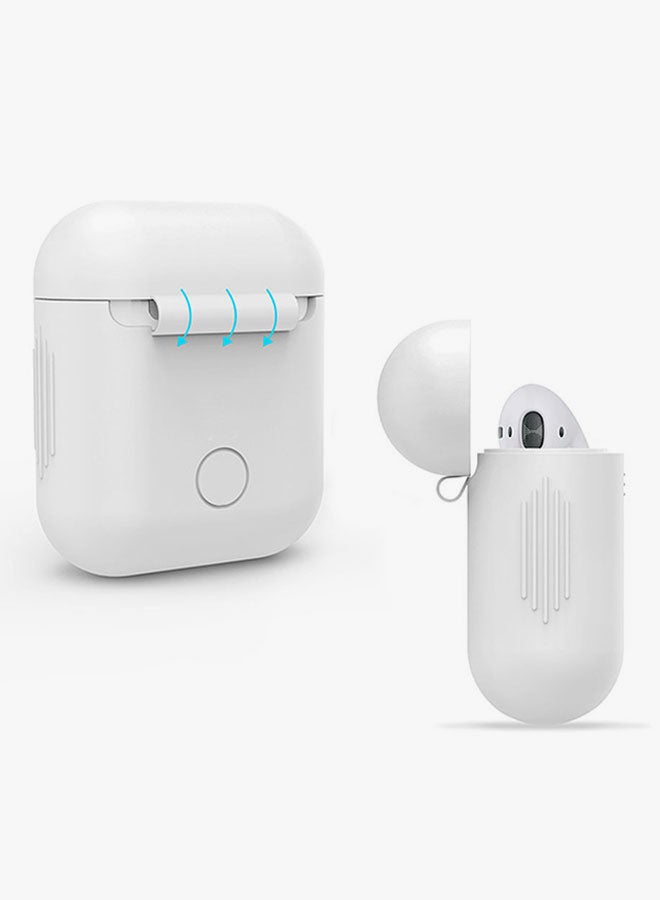 Voberry Protective Cover For Apple AirPods White - Image 3