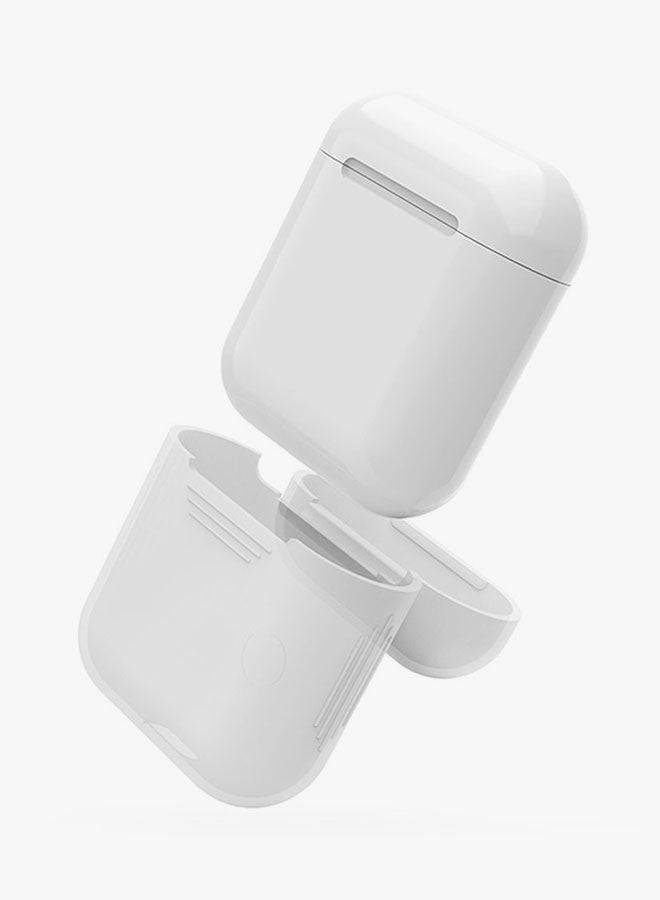Voberry Protective Cover For Apple AirPods White - Image 4