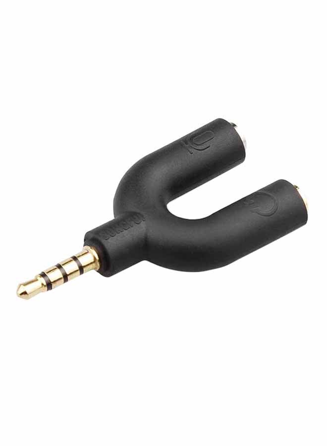 Voberry U Shape Headset Adapter Black - Image 1