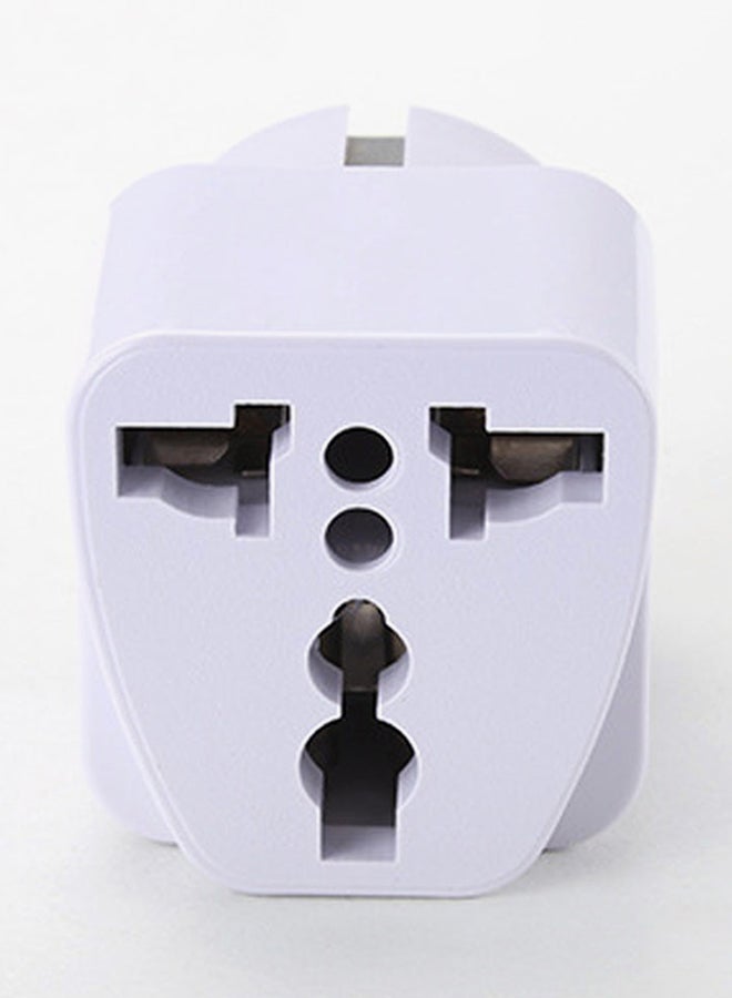 Voberry - UK/US/AU To EU/AC Travel Adapter White - Image 1