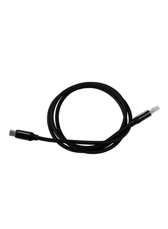 Voberry Type-C Data Sync Charging Cable Black - Image 1