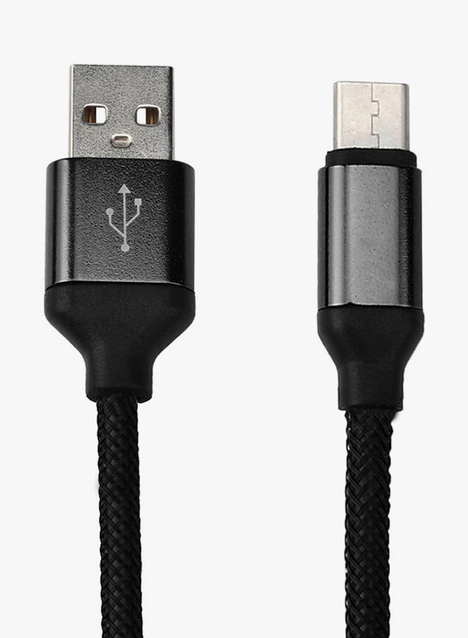 Voberry Type-C Data Sync Charging Cable Black - Image 2