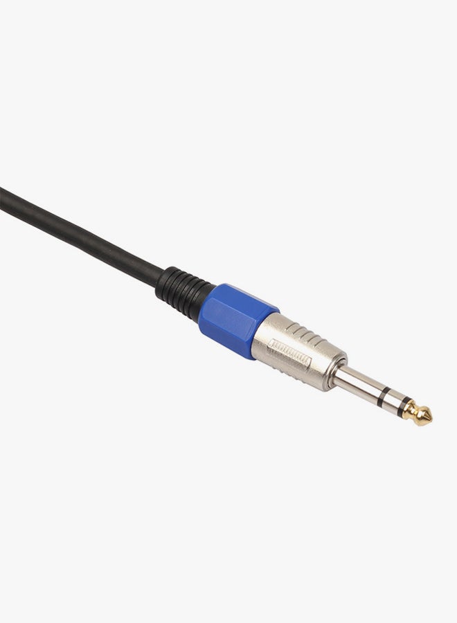 فوبيري كابل محول ميكروفون XLR 6.35 مم إلى موصل 3 أسنان الأسود / الأزرق  - Image 3