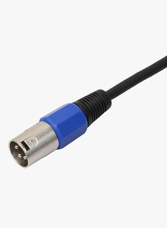 فوبيري كابل محول ميكروفون XLR 6.35 مم إلى موصل 3 أسنان الأسود / الأزرق  - Image 4