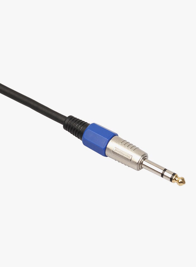 فوبيري - كابل محول ميكروفون XLR 6.35 مم إلى موصل 3 أسنان أسود - Image 1