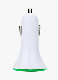 Voberry 3-Port USB Car Mobile Phone Charger Green/White  - Image 2