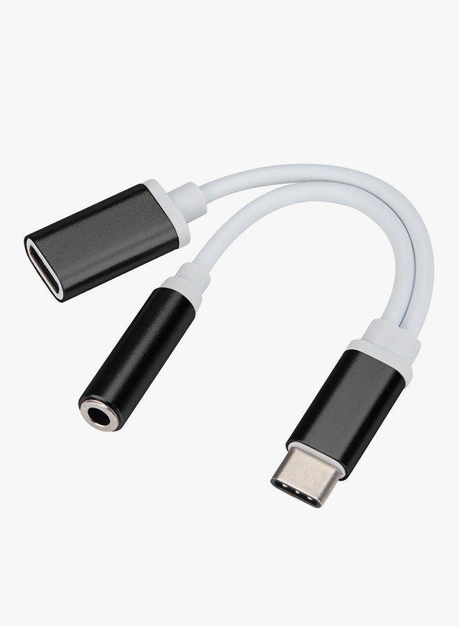 Voberry Type-C Data Sync Charging Cable White/Black - Image 2