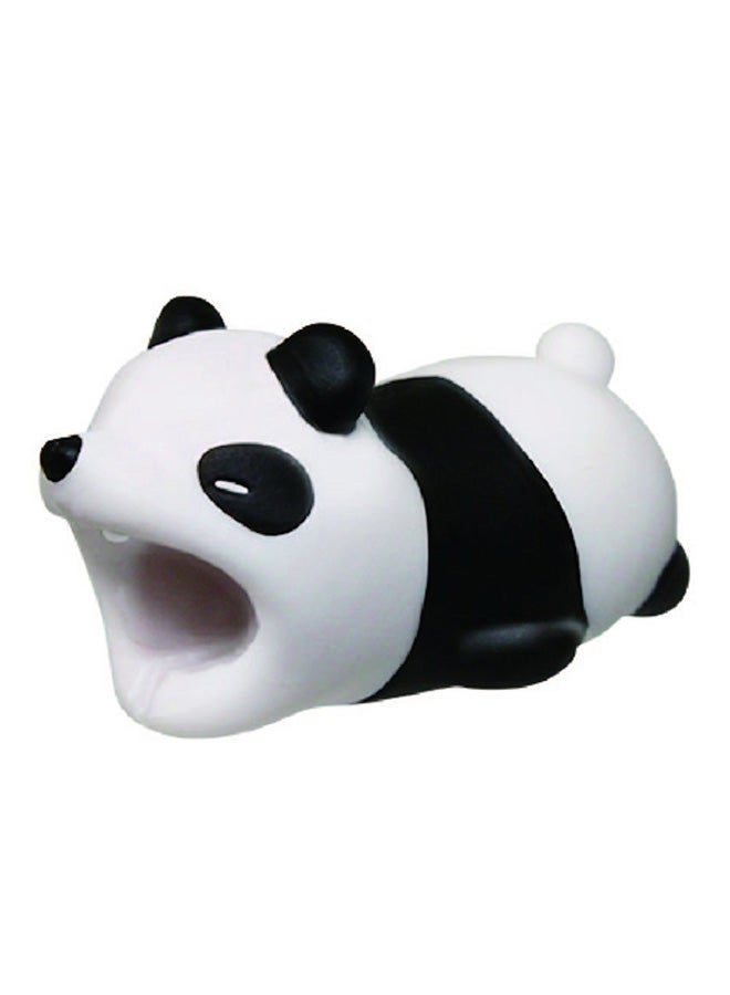 Voberry Protective Cute Animal Shaped Cable Bite For Apple iPhone Black/White