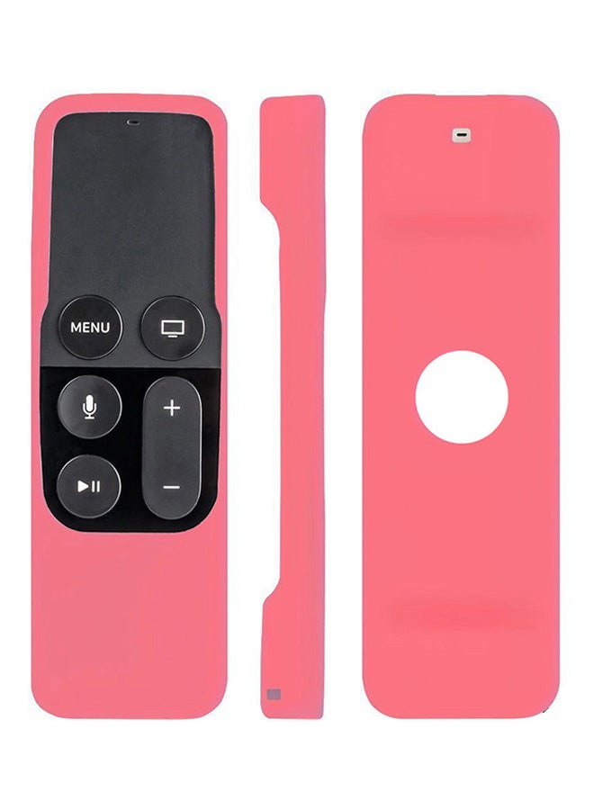 Voberry Remote Controller Cover For Apple 4th Gen Series TV Pink