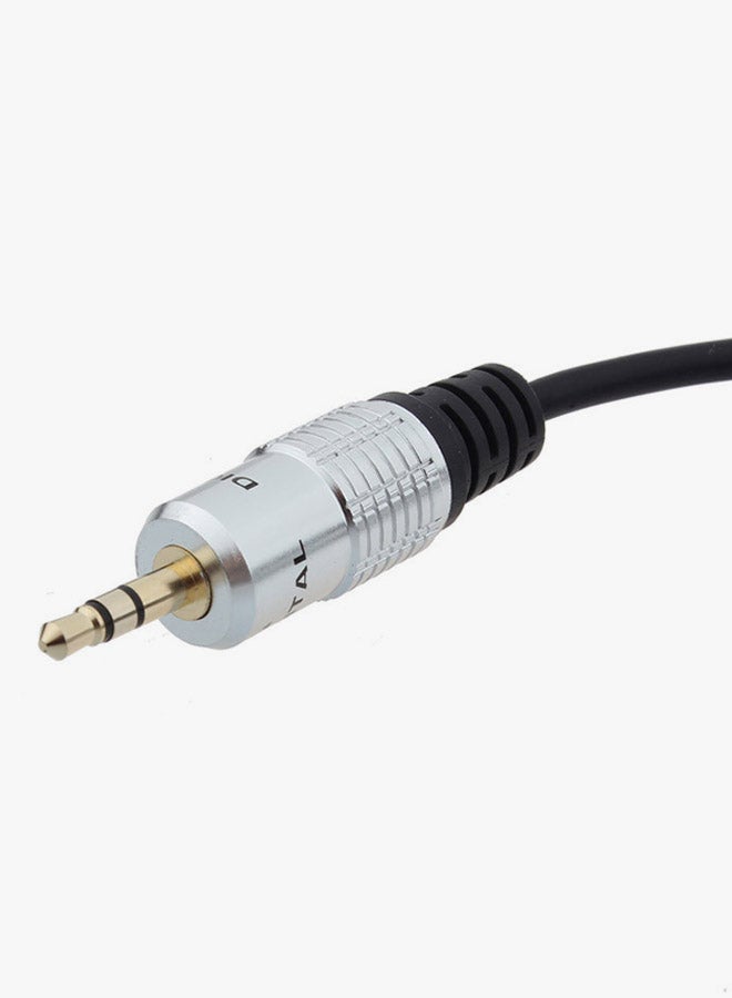 Voberry 6.35 mm Female To 3.5 mm Male Mic Cable Black - Image 3