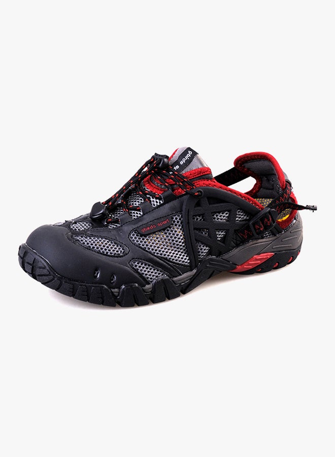 HUSK'SWARE - Slip-on Casual Sandals Red SXW_058 Red/Black/Grey - Image 1