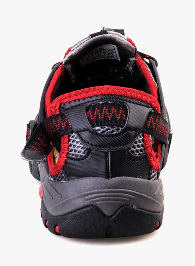 HUSK'SWARE - Slip-on Casual Sandals Red SXW_058 Red/Black/Grey - Image 1