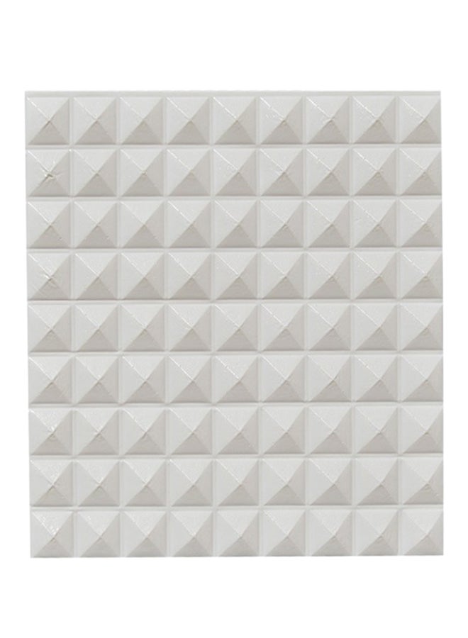 ملصق جداري للزينة مضاد للماء ذاتي الالتصاق ومضاد للاصطدام أبيض 30 x 30Ø³Ù†ØªÙŠÙ…ØªØ± - Image 1