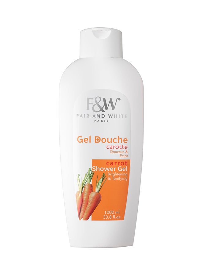 Fair and White Carrot Shower Gel 1000ml 