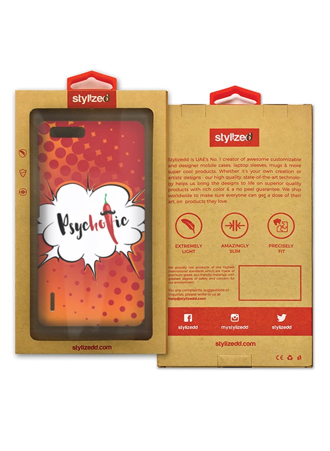 Stylizedd Slim Snap Matte Finish Case Cover For Huawei Honor 6 Plus Psychotic - Image 2