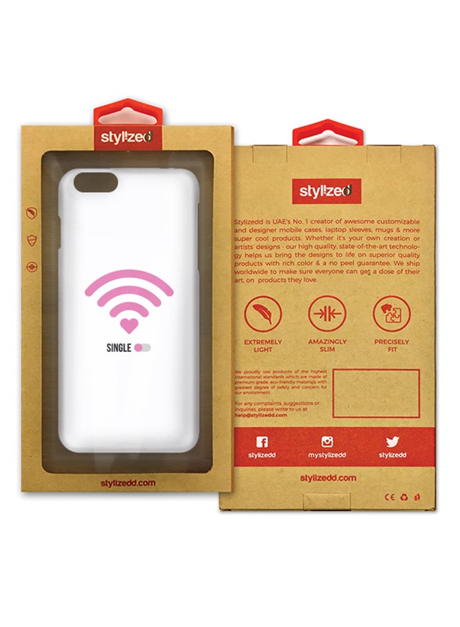 ستايلايزد غطاء محكم رفيع غير لامع لهاتف أبل آيفون 7 تصميم She’s Single - Image 2